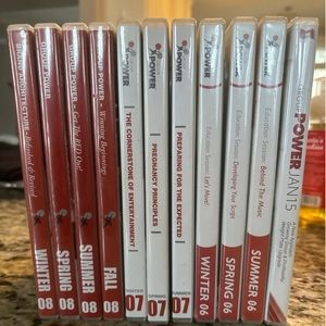 MOSSA BTS instructor kits. Each one contains the choreography book, DVD, & CD